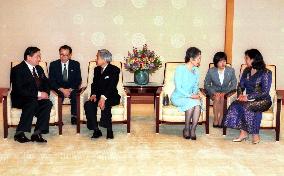 Mongolian premier meets Emperor Akihito